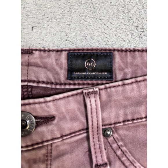 Adriano Goldschmied Woman Size 26 R Purple The Abbey Ankle Mid Rise Super Skinny - Picture 7 of 14